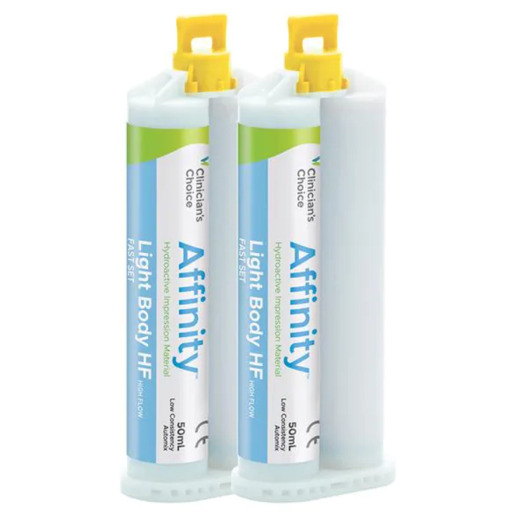 Clinicians Choice 24425 Affinity Impression Material Light Body High Flow Fast Set 2/Pk Clinicians Choice 24425 Affinity Impression Material Light Body High Flow Fast Set 2/Pk